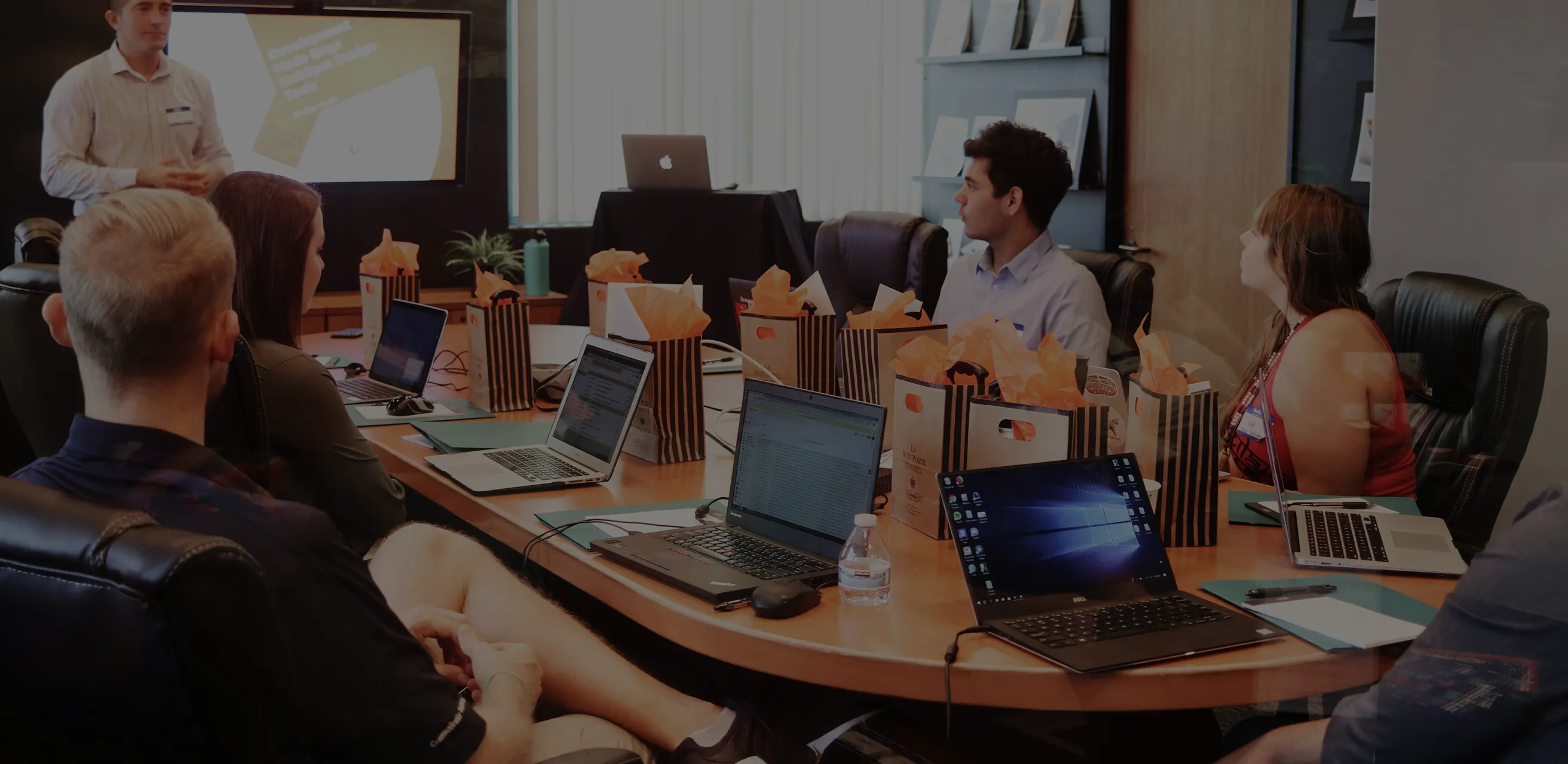 Technical director at a production planning meeting